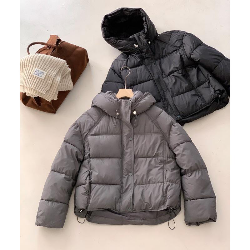 Супермягкий стеганый хлопковый пальто-облачко для женщин, короткое, маленькое и тонкое, пальто-хлеб с горлом-черепахой, утолщенное хлопковое пальто.