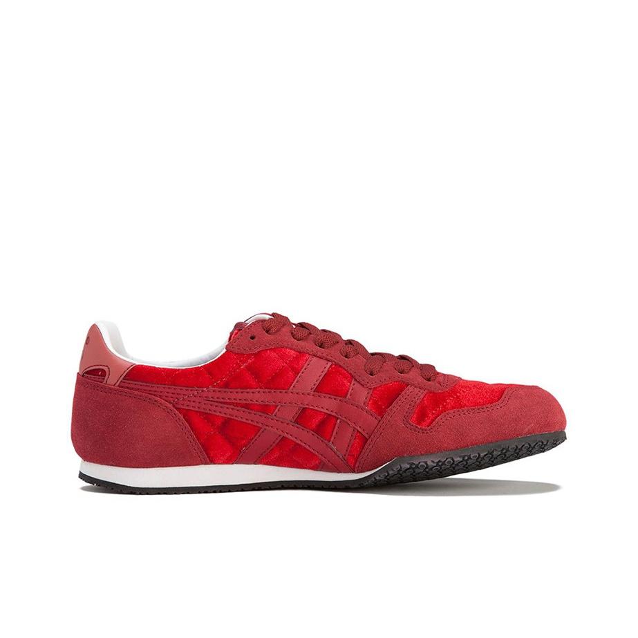 ONITSUKA TIGER Ткань Serrano Модные Устойчивые к скольжению Прочные Легкие Низкие Повседневные Кроссовки Унисекс Красный 1183B390-600