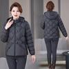 Новый пух осенью и зимой в куртке носит куртку с шапкой