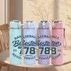 1PC Boston Baseball 750ml Color Plastic Sports Water Bottle Leakproof Flip Straw Lid Suitable for Sports Office Home Use