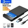 2.5 Inch SSD Case External Hard Disk Drive Adapter SATA HDD Enclosure USB C 3.1 6Gbps For PC MacBook Laptop HD Disk Storage Box