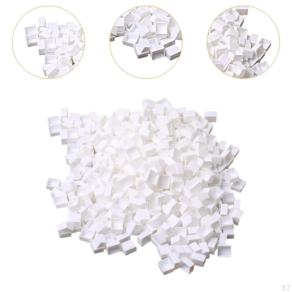 100 Empty Pieces Half-Casseroles Painted Half-Cas-Casseroles Paunted Pallet for Acrylic Palette