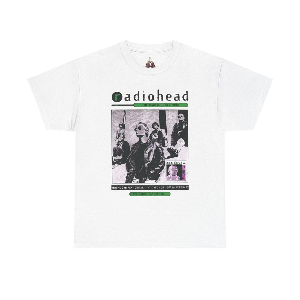student Cotton T-shirt Radiohead The Pablo Honey Tour Unisex Heavy Cotton Tee - Vintage Music Shirt