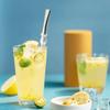 2 Piece Reusable Yerba Mate Drinking Straw 304 Stainless Steel Filter Straw Straw Spoon  Cafe