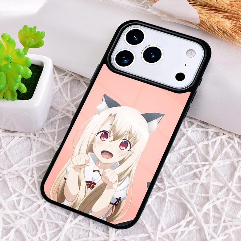Чехол для телефона с аниме-девушкой-кошкой для iPhone 17 Air 16 15 11 12 14 13 Pro Max Ударопрочный чехол