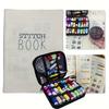 1 Set - French Embroidery Book with 106 Techniques, Sewing Manual, Creative Mini Sewing Book, Embroidery Thread Guide, Portable Travel Mini Sewing Kit