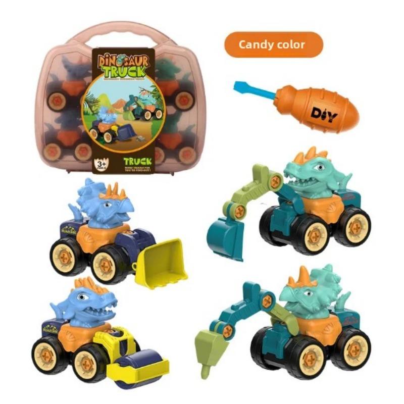 Самодельный винт инженерная машина грузовик экскаватор дорожный каток бульдозер головоломка имитационная модель детская игрушка подарок B057