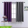 Modern Blackout Curtains for Window Treatment Blinds Finished Drapes Solid Color Blackout Curtains for Living Room Bedroom Grommet Top 1pc
