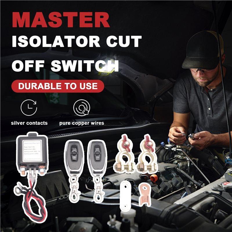 Remote Control Car Battery Disconnect Switch 200A/12V Power Kill Master Isolator Cut Off Switch