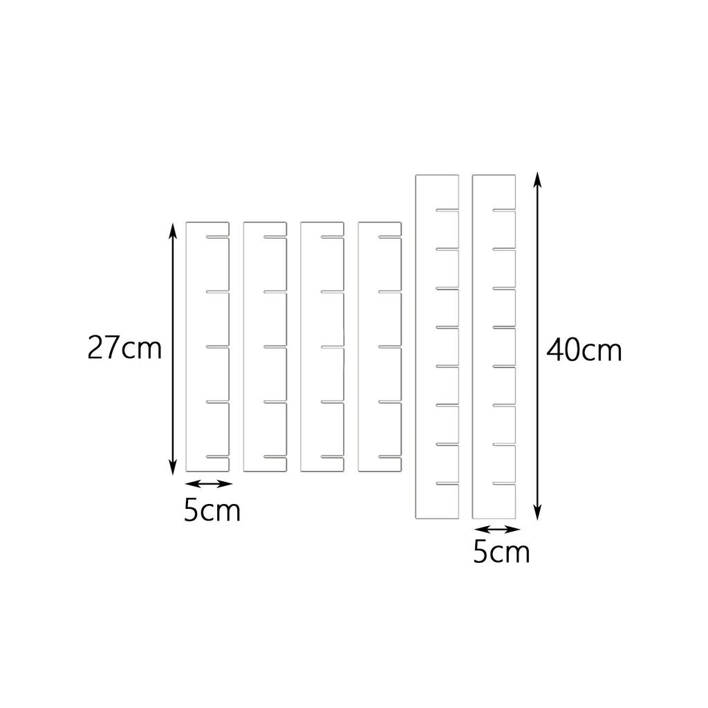 6pcs Acrylic Drawer Dividers Organizer Clear Plastic Drawer Partition Plexiglass Socks Kitchen Utensils Drawer Storage