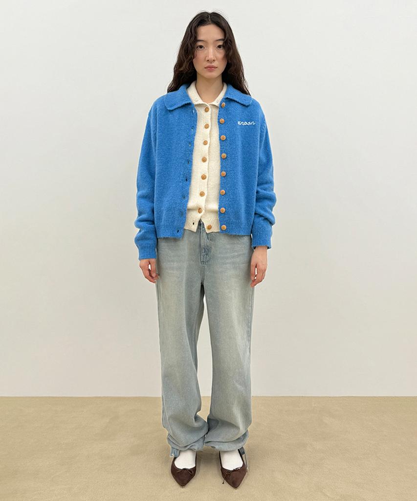 SINOON Sinoon Button Knit Cardigan (Blue)