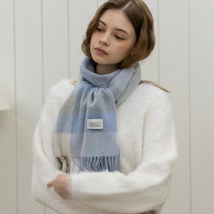Sugar Check Soft Lambswool 100% Scarf MF8007