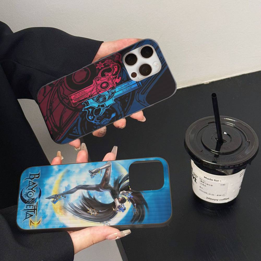 Чехол для телефона Bayonetta Anime для IPhone 17 16 15 14 13 12 11 Pro Max Plus Pro, прозрачный, нескользящий