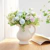 Букет искусственных цветов гортензии 9 голов Искусственный цветок гортензии со стеблем Поддельные гортензии Цветочная композиция для декора дома, свадьбы, вечеринки