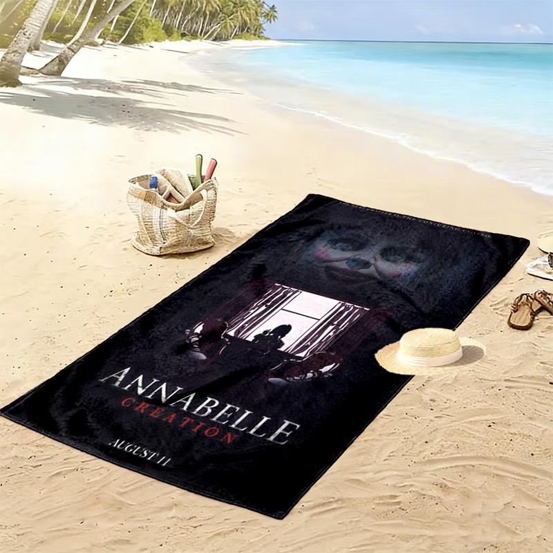 Annabelle's Horror Legacy beach towel soft Beach towel for vacation photos seaside swim Absorbent bath towel Comfort Fashion beach