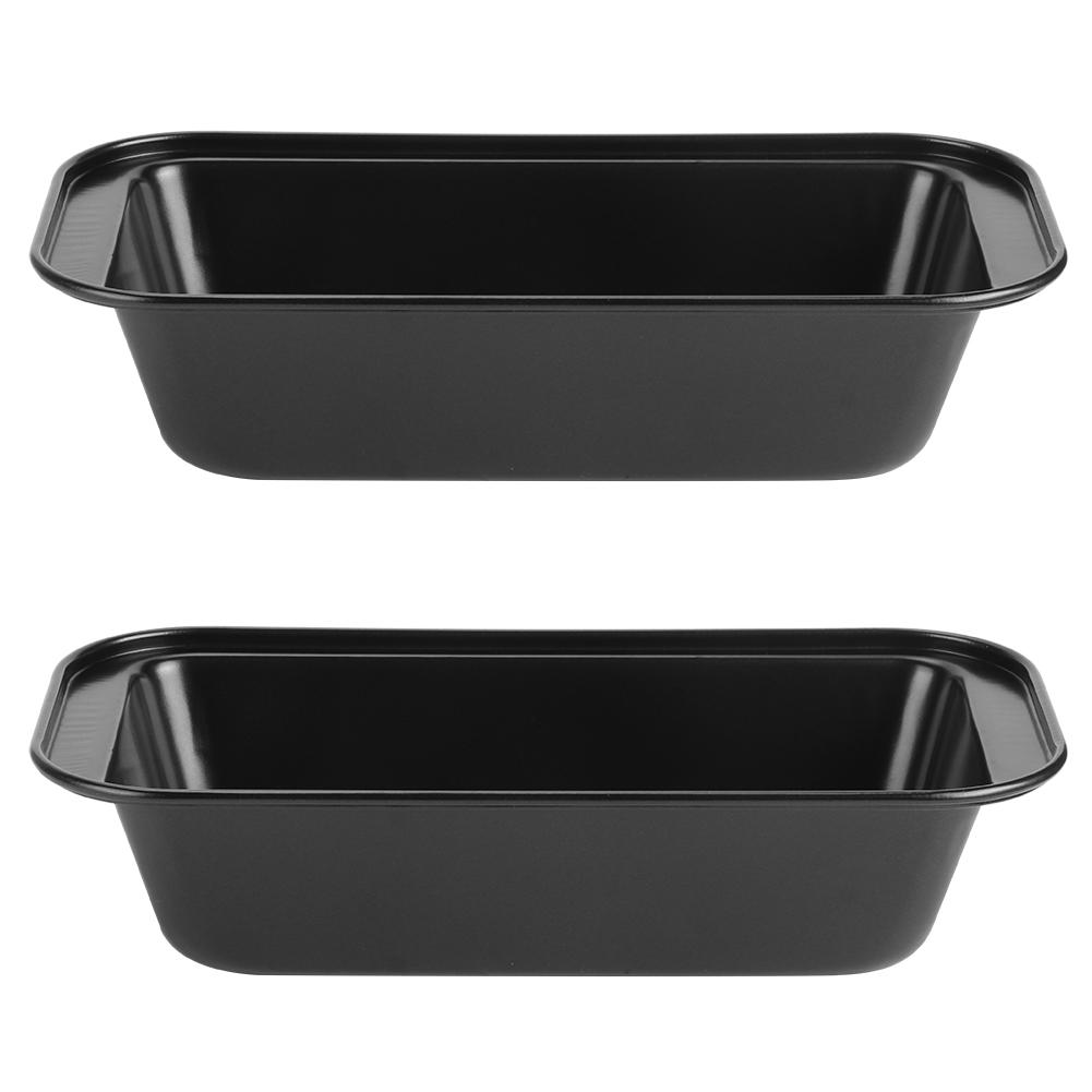 Rectangle Toast Loaf Pan Bread Cake Mold Carbon Steel Nonstick Loaf Pastry Baking MoldsBlack