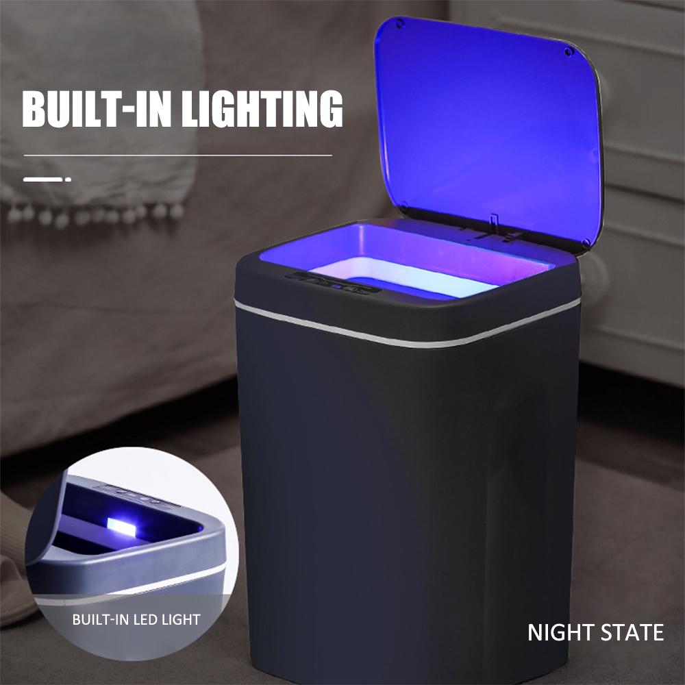 Smart Trash Can Wireless Sensor Automatic Trash Bin Touchless Garbage Bin Bathroom Toilet Dustbin Kitchen Household Waste Bin