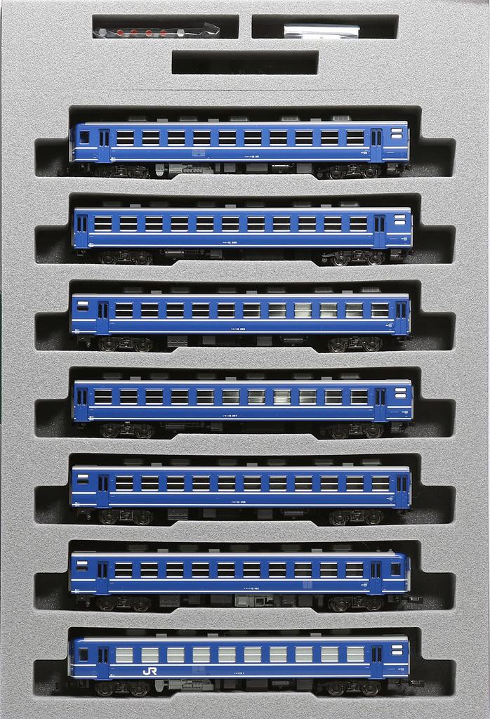 KATO N Gauge 12 Series Passenger Car JR East Takasaki Vehicle Center 7 Car Set Railway Model Passenger Car Blue 10-1720