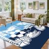 Coventry City Football Design Crystal Velvet Rug Soft Decorative Mat for Bedroom Entrance