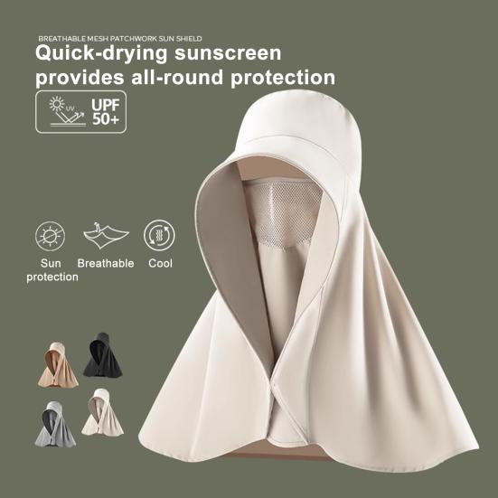 Sun Beach Barrel Hat Extended Brim Protection Hat with UV Protection