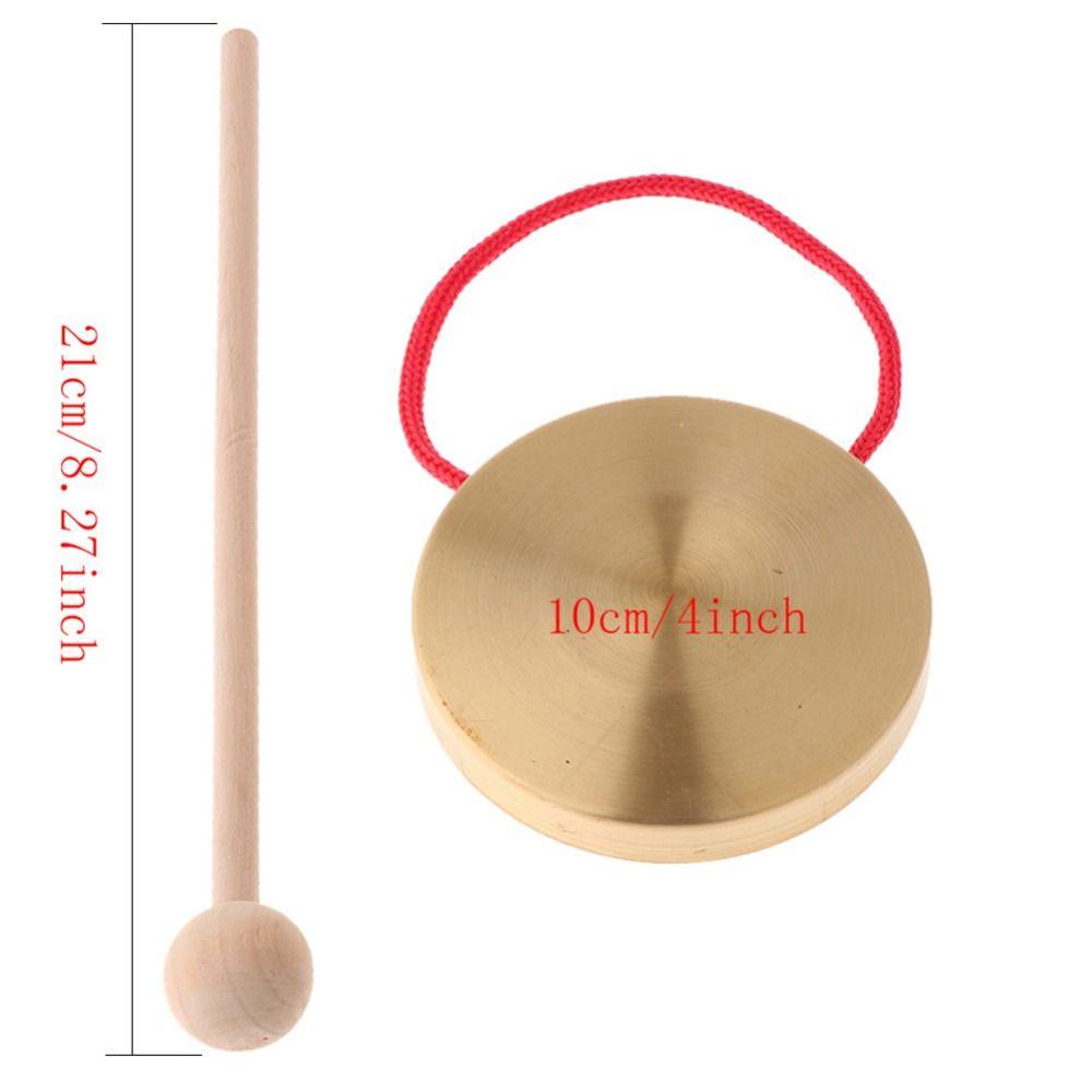 Toys With Wooden Stick Percussion instrument Hand Gong Gongs Drums Copper Cymbals Instrument Toy