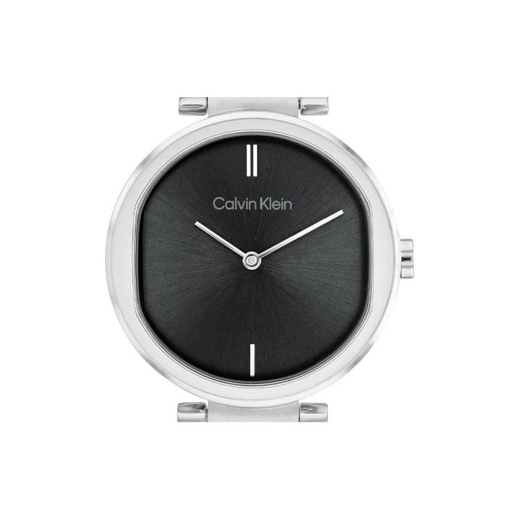 CALVIN KLEIN Wrist Watches Quartz Movement Steel Strap Black Dial Women's Watch (Unisex) European US Watches 25200249