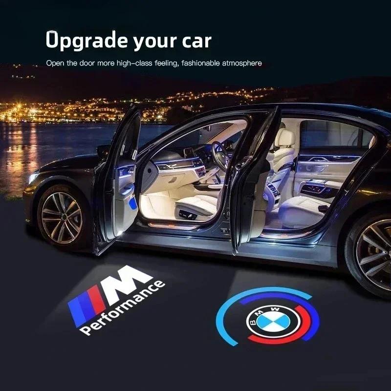 HBSA8 Автомобильная наклейка Новая 2025 2/4 шт. Группа BMW Дверной светодиодный проектор Лампа приветствия BMW 1 серии F40/3 серии G20 G21/8 серии G29Z4/M4 MG02 M G