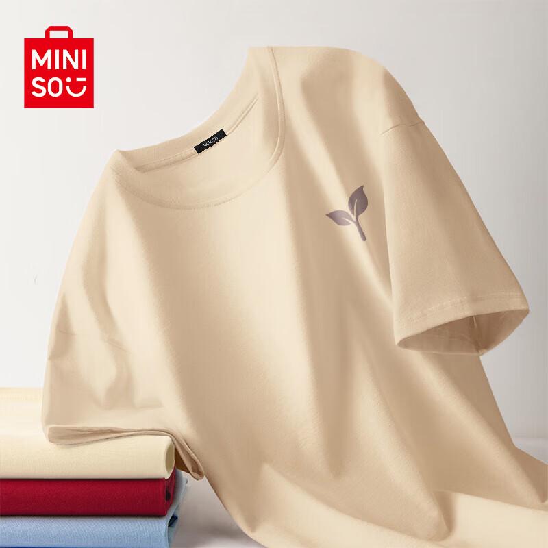 MINISO Мужская летняя футболка с коротким рукавом 2025