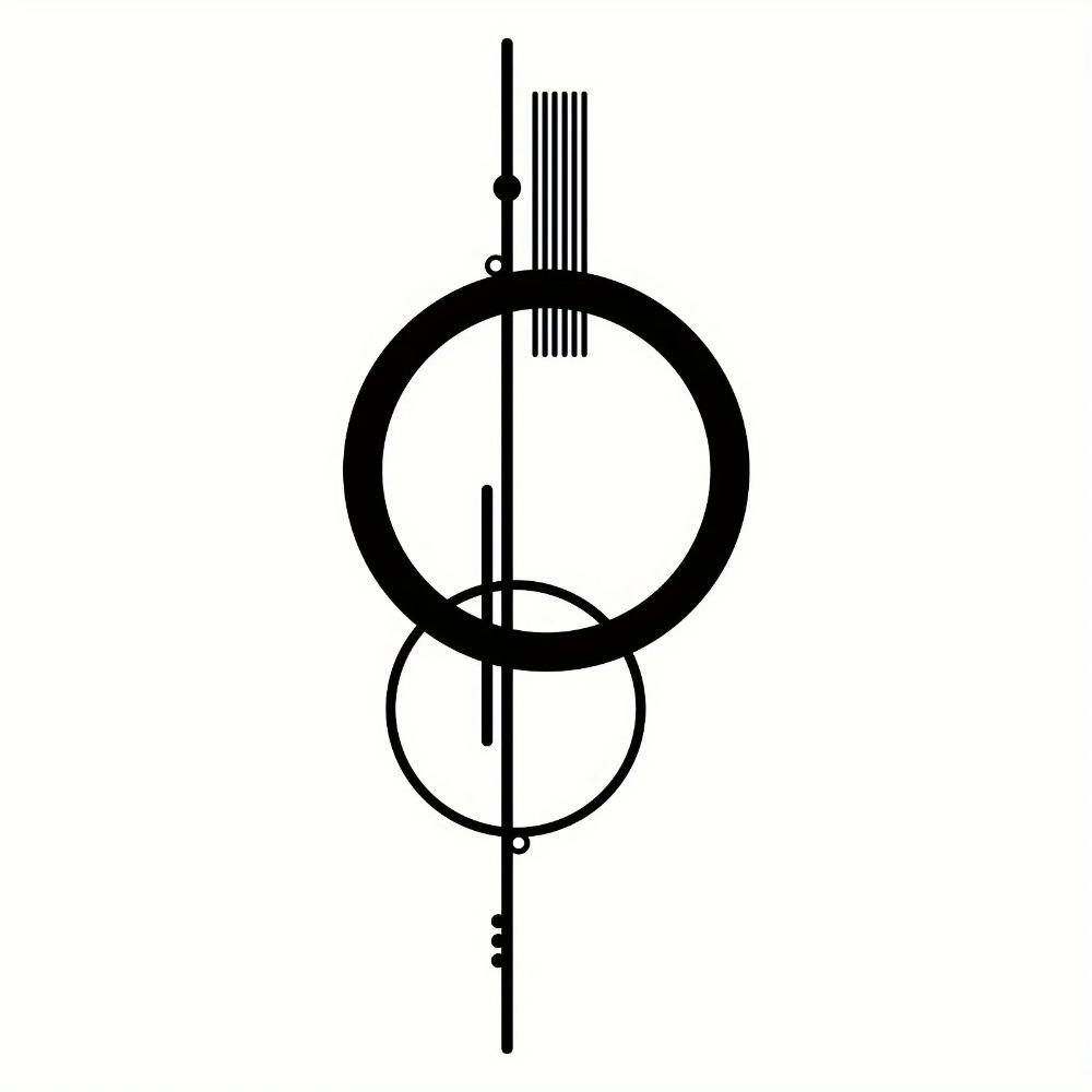 Металлический настенный декор - минималистичное абстрактное полое вертикальное искусство, геометрические настенные скульптуры для элегантных подвесных настенных украшений