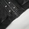 Unisex Streetwear Hooded Zip-Up Sweatshirt With Rivet Detail Cotton Blend Loose Fit Casual Wear