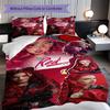 1PC Descendants pattern Bedding Quilt Set Quilt Cover Pillowcase Home Decoration Birthday Gift (1 * duvet cover + 2 * pillowcase, without core)