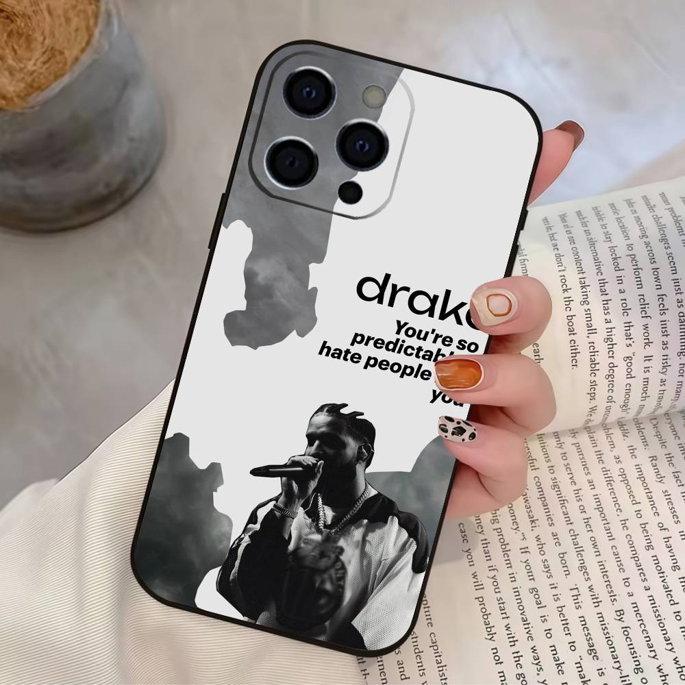 Чехол для телефона singer D-Drake Drizzy для iPhone 17,16,15,14,13,12,11 Plus,Pro Max,XS, Мягкий силиконовый черный чехол