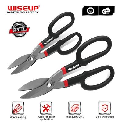 WISEUP Heavy Duty Household Scissors Прямые ручные ножницы Резак для ПВХ Зубчатые ножницы Многофункциональные ручные офисные инструменты