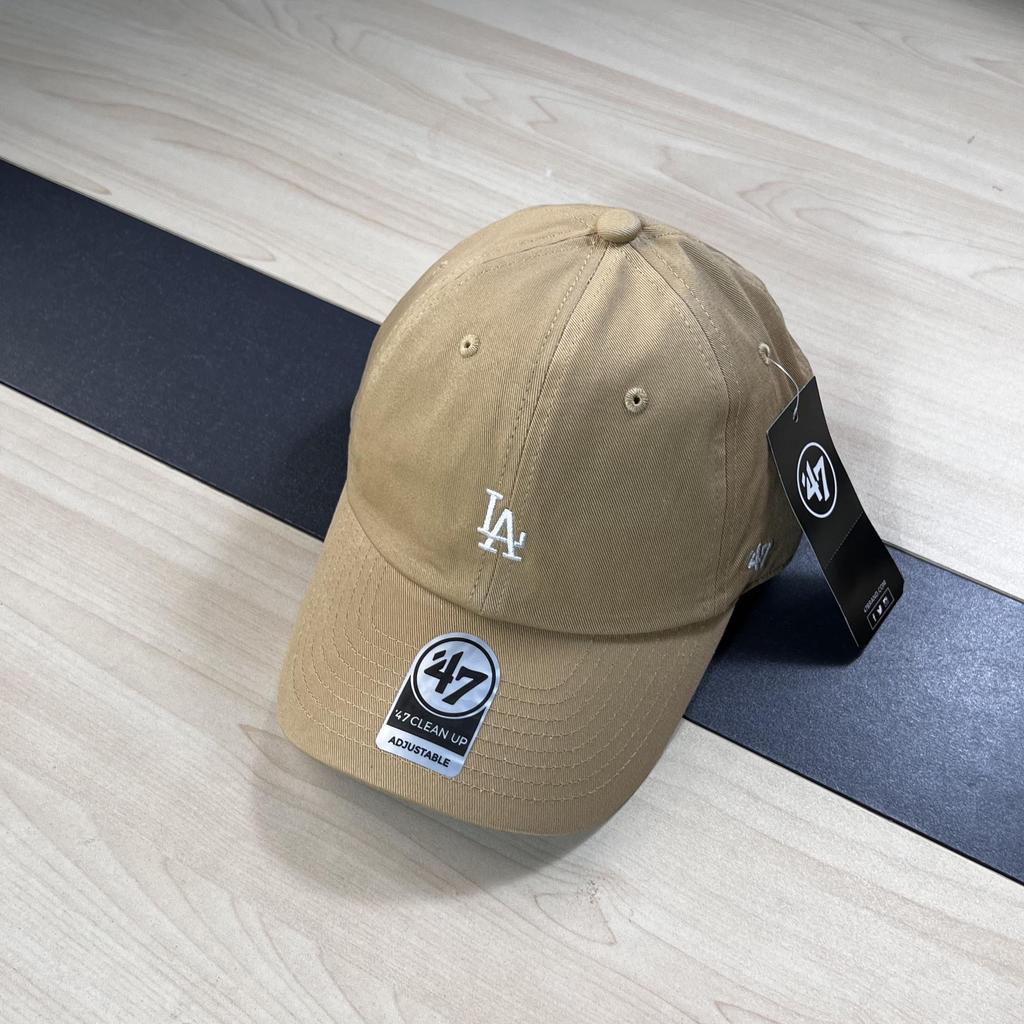 Унисекс Бейсболка 47brand с мягким козырьком NY & LA, Хаки, Регулируемая, Летняя Модная