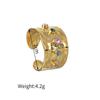 Zircon Colorful Ring Stainless Steel High-grade Zircon Ring New Vintage Accessories