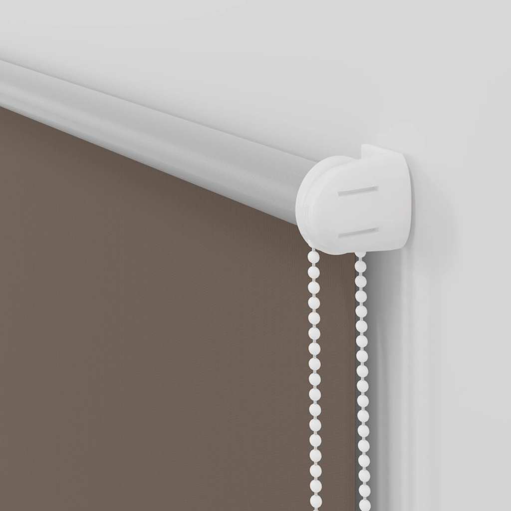 Blackout Roller Blind 144.4 x 175 cm Fabric Width 140 cm Coffee Brown