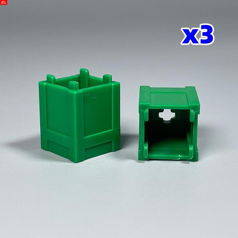Нетоксичный Контейнер Moc Bricks Квадратный Экологичный Мусорный Ящик Мусорка Офисная Домашняя Сцена Пластиковые Аксессуары Строительные Блоки Детские Игрушки