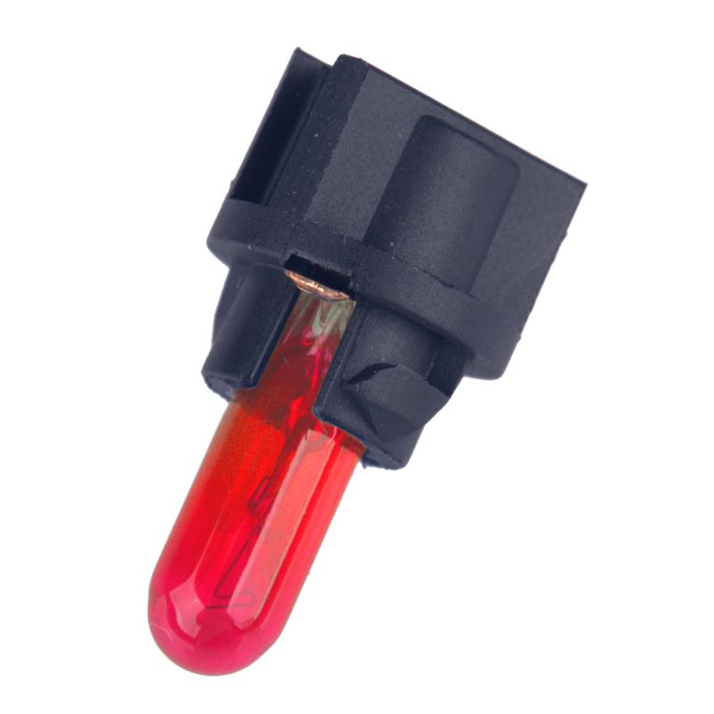 10pcs/set Red T5 Car Interior Dashboard trument Gauge Indicator Light Bulb Universal 12V