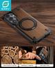 Чехол Eary для Samsung Galaxy S26 Ultra из дерева с магнитным держателем, вращающимся на 360°, безрамный, уникальная деревянная крышка для телефона, защита от падений