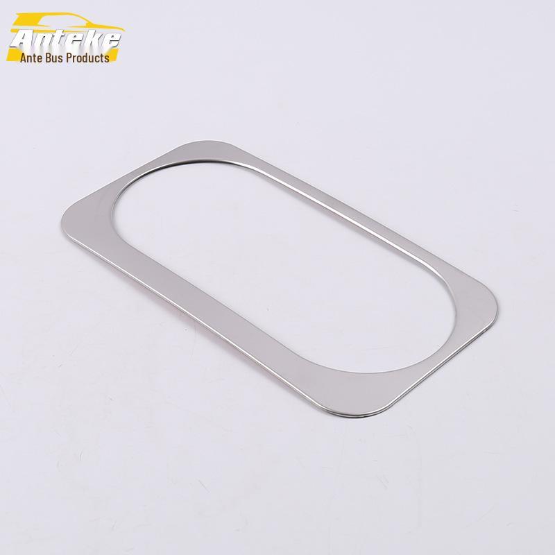 19 T77 Rear Water Cup Bright Ring & Armrest Box Cup Decorative Frame Sticker Car Accessory