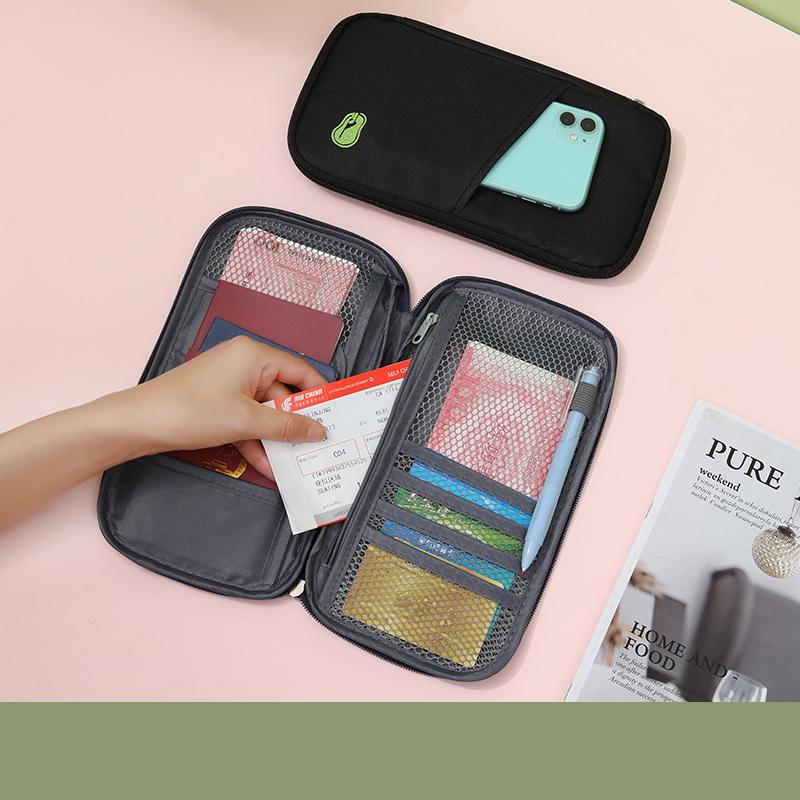 1 Piece Rfid Blocking Passport Wallet Travel Essentials Wallet Travel Document Organizer Credit Cards Case Passport Holder Bag