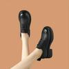 New Autumn Women's Shoes Platform-soled Lace-up Single Shoes Spring and Autumn Versatile Small Leather Shoes Women