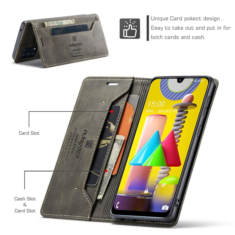 Для Samsung Galaxy M31 чехол-книжка из кожи для телефона Samsung M31 чехол-книжка роскошный магнитный чехол-кошелек чехол Galaxy M31