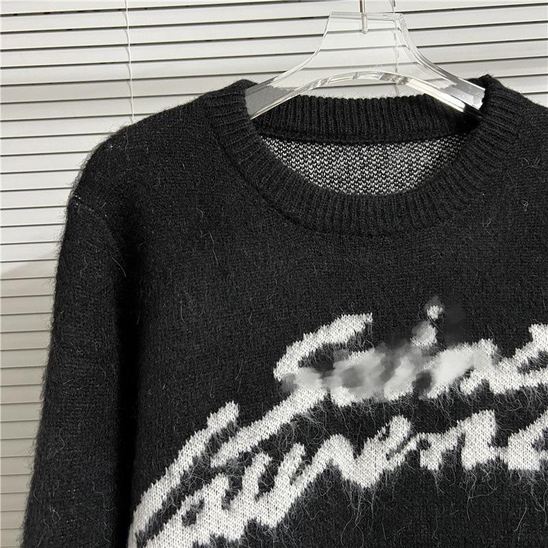 European Trendy Brand Ys Mohair Round Neck Sweater - Unisex Autumn/Winter Edition