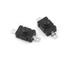 10pcs Black Flashlight Torch Switches Touch Latching Push Button Switches 250V 1.5A
