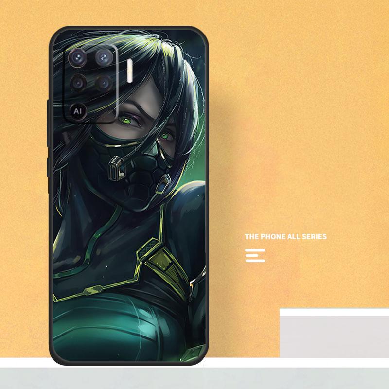 Valorant Case For Oppo A40 A60 A80 A78 A98 A58 A38 A18 A54 A74 A94 A96 A76 A16 A15 A17 A57 A5 A6 Pro