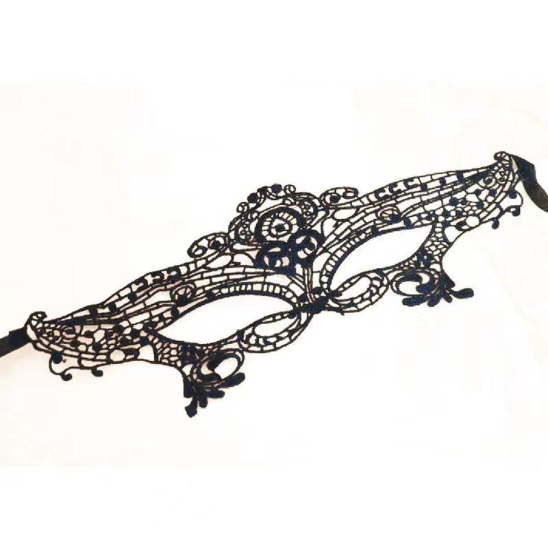 Black Flower Mask Costume for Masquerade Party Props for Party, Annual Event, Half-face Mask, Eye Cover, Makeup Night, Mask