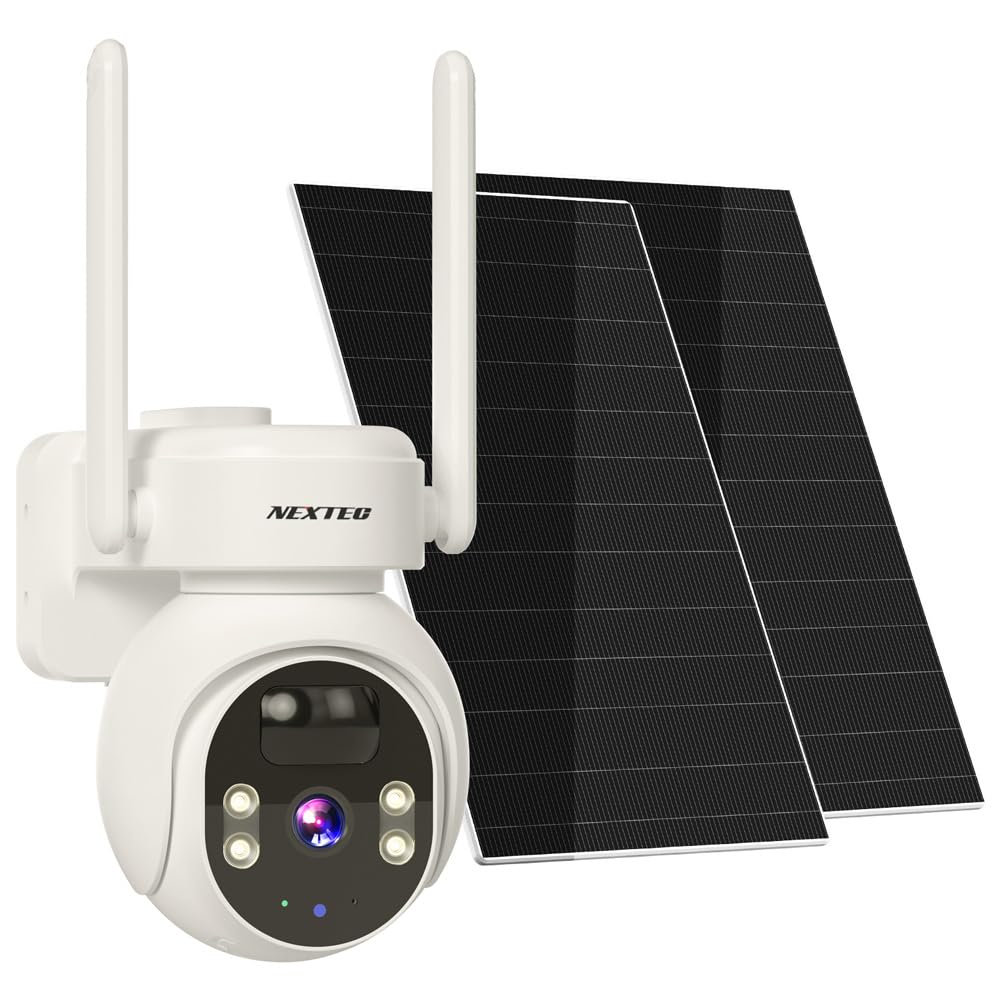 NEXTEC Network Security Double Solar PTZ Surveillance IP Wireless Security Camera F.R.C. Camera NX-S45R (A) 4-megapixel, Panel, Function, Camera,