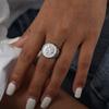 Винтажные кольца с тисненым узором из нержавеющей стали с позолотой 18 карат, не тускнеющие, водонепроницаемые кольца для женщин