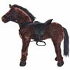 VidaXL Plush Toy Horse Dark Brown XXL 91327